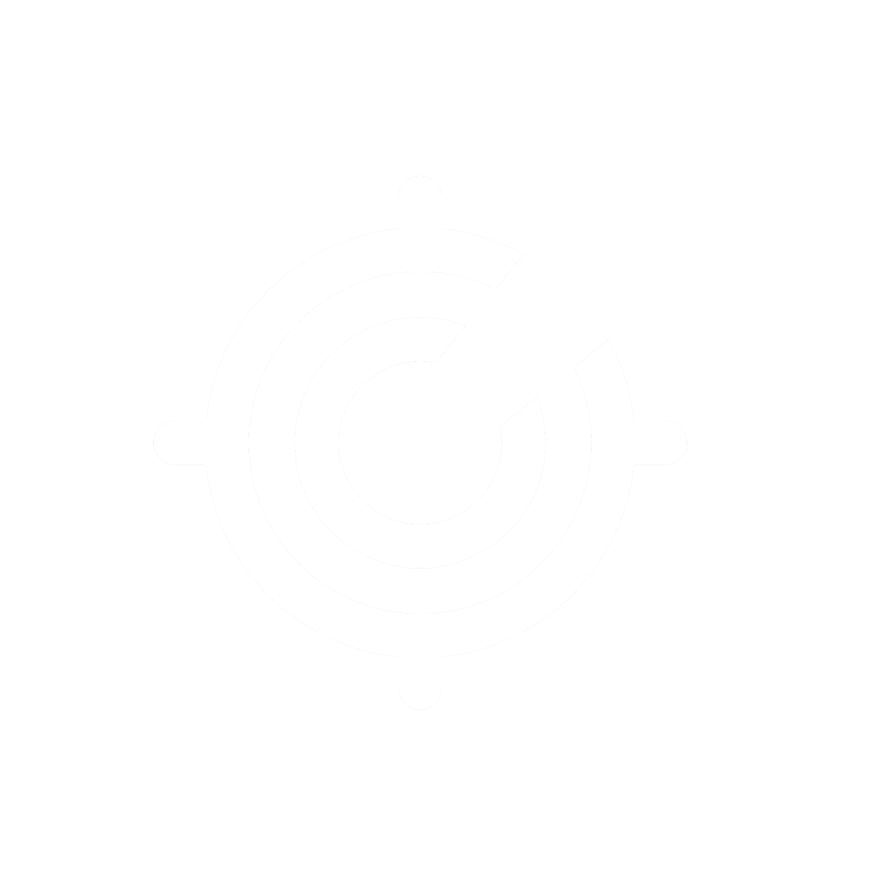 an icon of a target with an arrow through the bullseye
