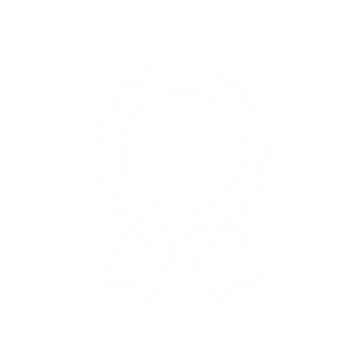 an icon of a rosette with a star in the middle of it 